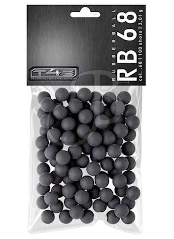 pallini umarex in gomma t4e calibro 68 3.01g confezione 100 pezzi