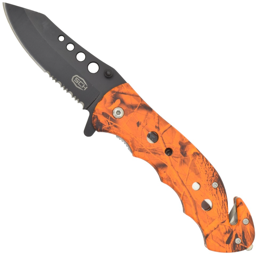 coltello tascabile arancio