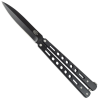 coltello butterfly nero fori tondi coltello butterfly nero fori tondi