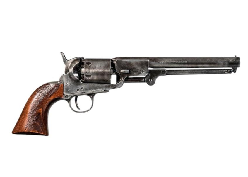 pistola revolver colt navy confederate 1862 antichizzata