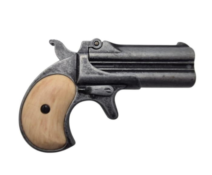 replica pistola kolser double derringer usa 1866 silver