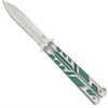 coltello butterfly righe verde acqua coltello butterfly righe verde acqua