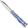 coltello butterly righe blu