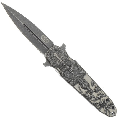 coltello tascabile con cavaliere