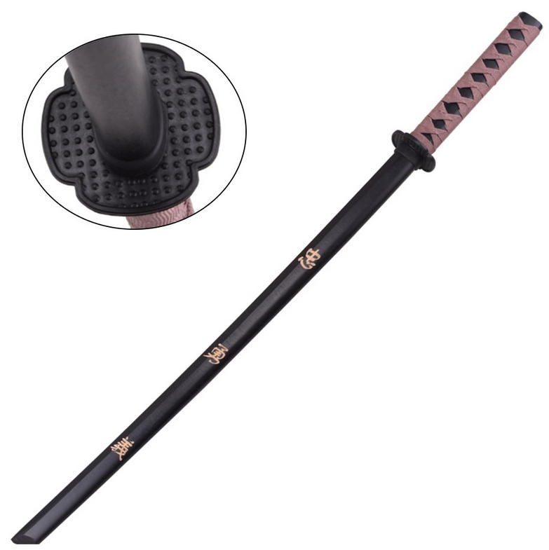 katana in legno da allenamento bokken nero new