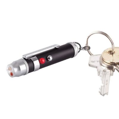 portachiave laser e torcia tascabile