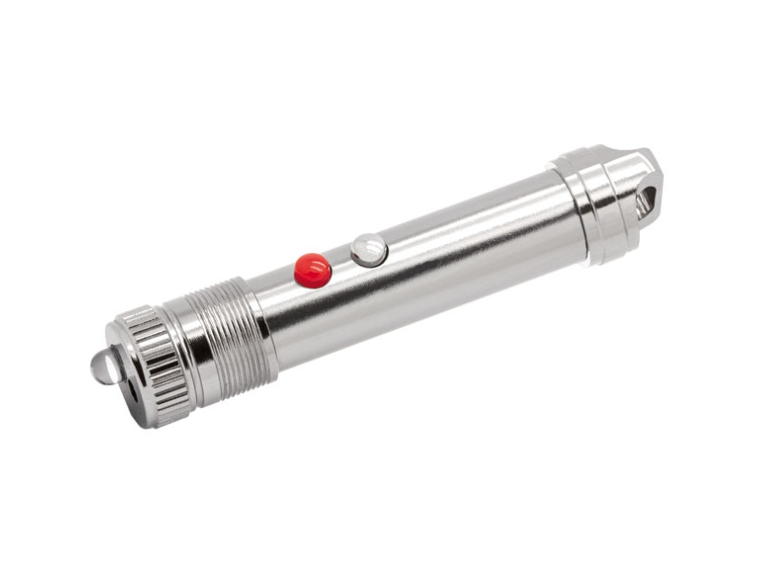 portachiave laser e torcia tascabile 10 lumens