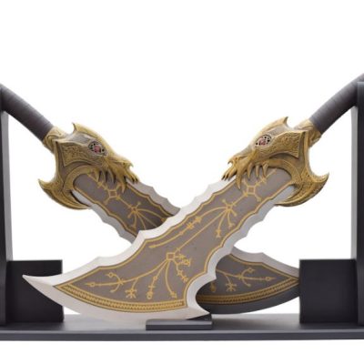 god of war ascia doppia kratos blades of chaos super de luxe