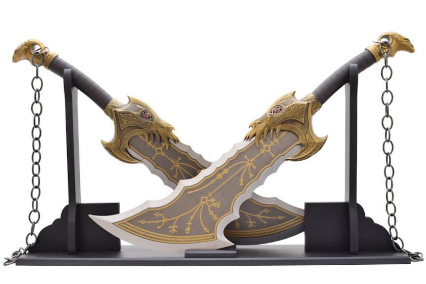 god of war ascia doppia kratos blades of chaos super de luxe