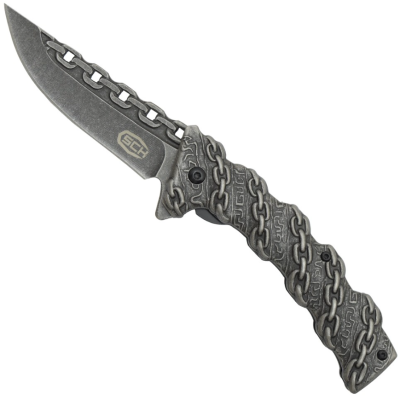 coltello tascabile catene brunito