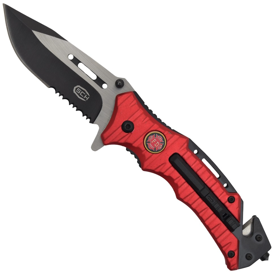 coltello tascabile rosso