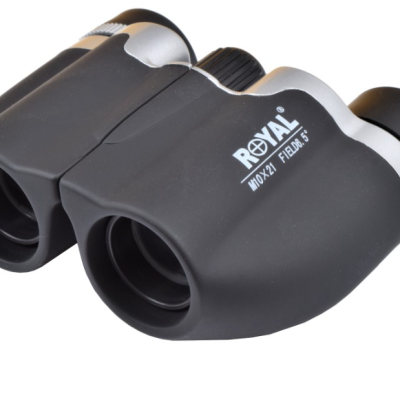 royal binocolo compatto lente 21mm zoom fisso 10x